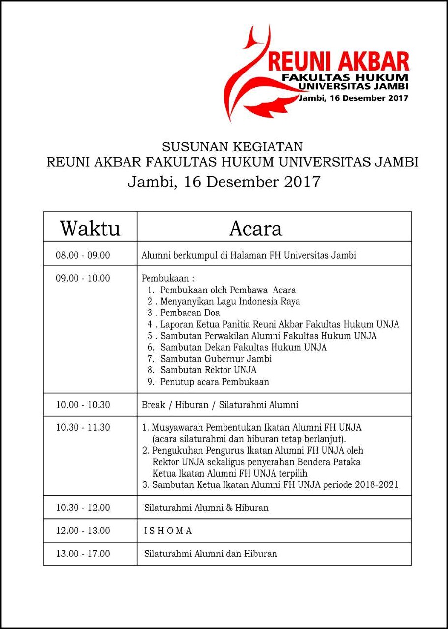 Contoh Surat Undangan Acara Reuni