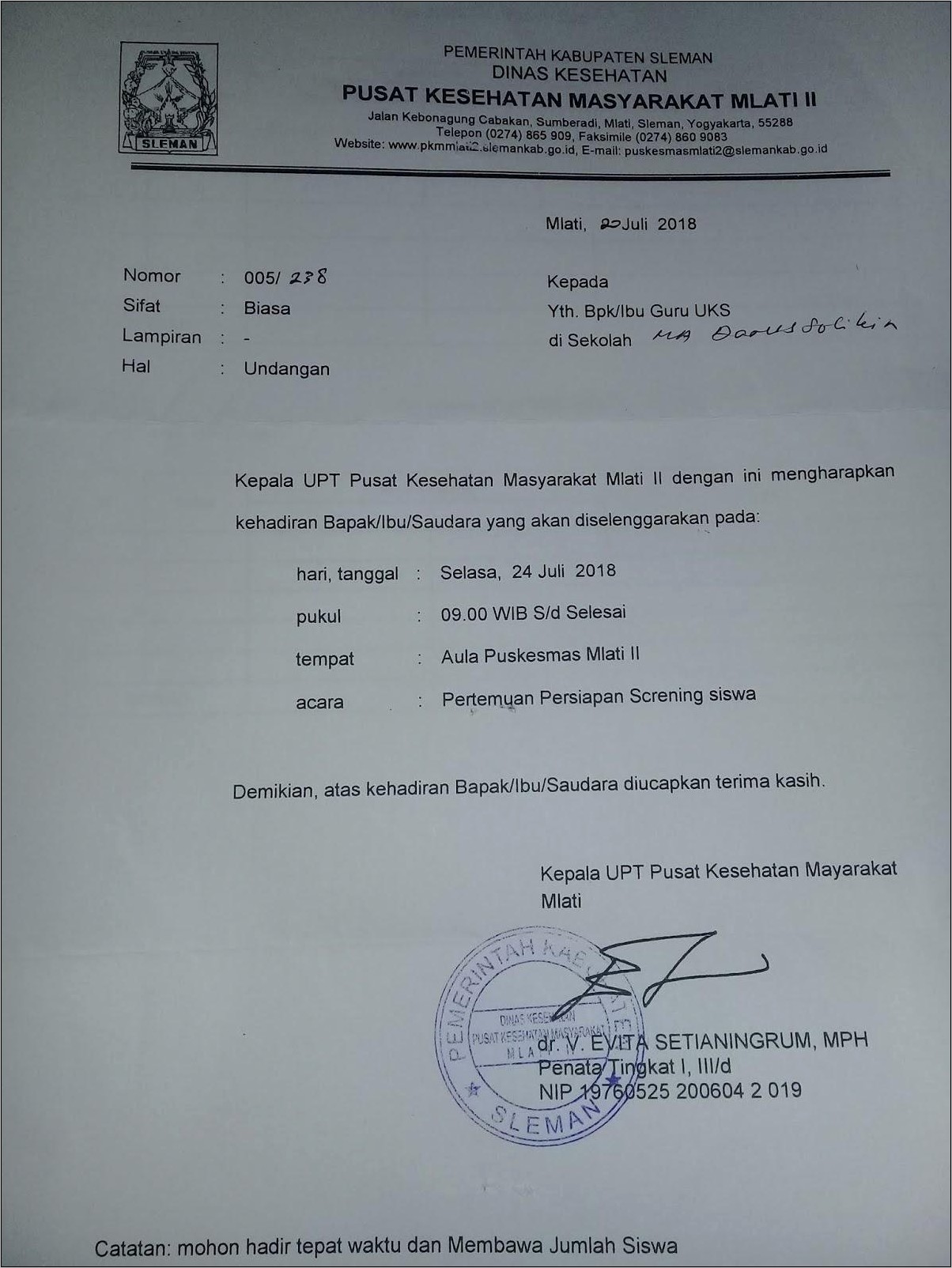 Contoh Surat Undangan Acra Ke Pemerintahan