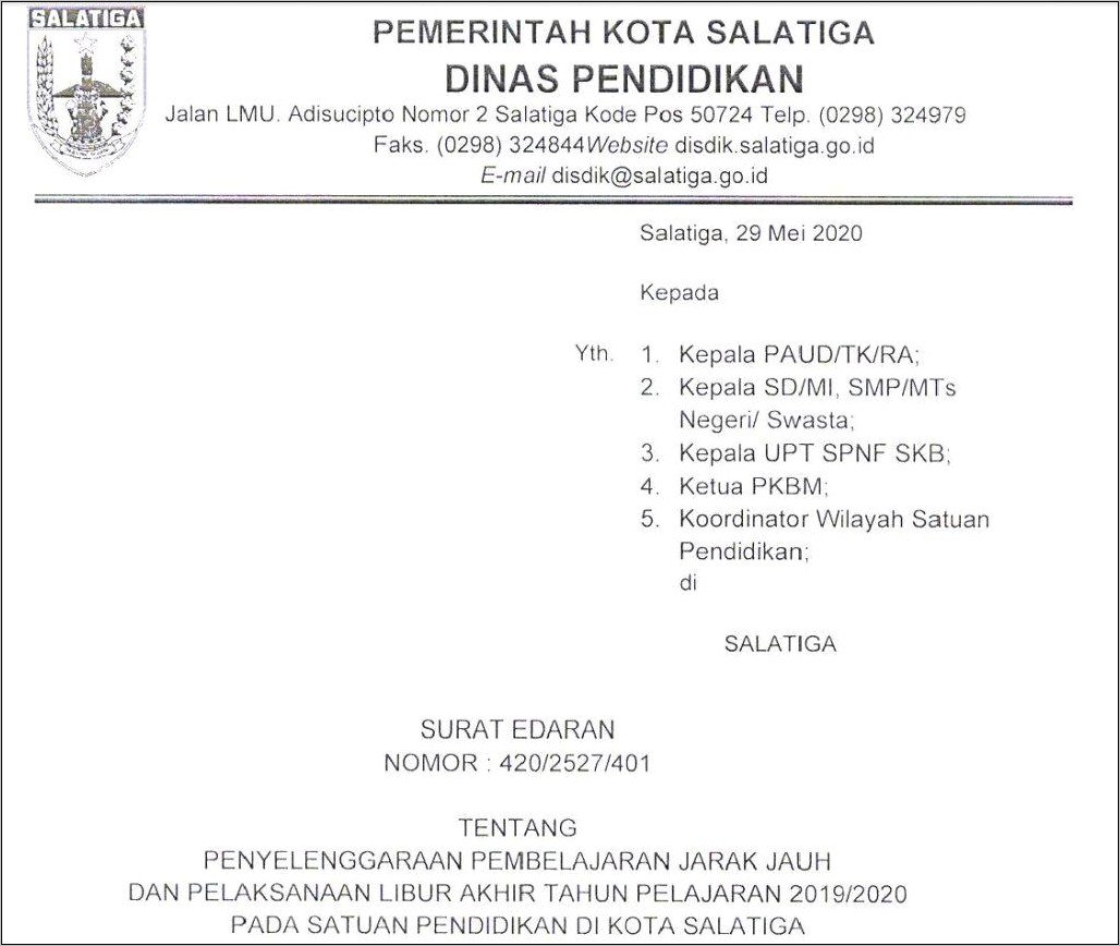 Contoh Surat Undangan Akhir Tahun Tk