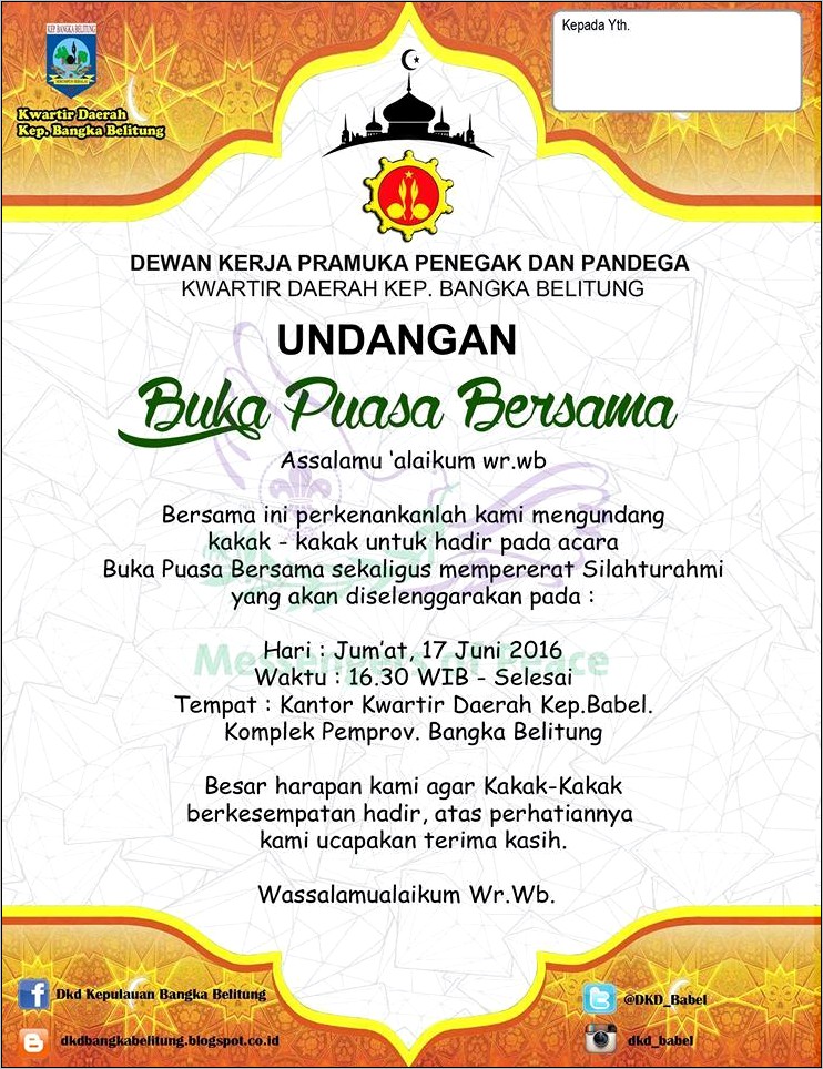 Contoh Surat Undangan B Uka Bersama