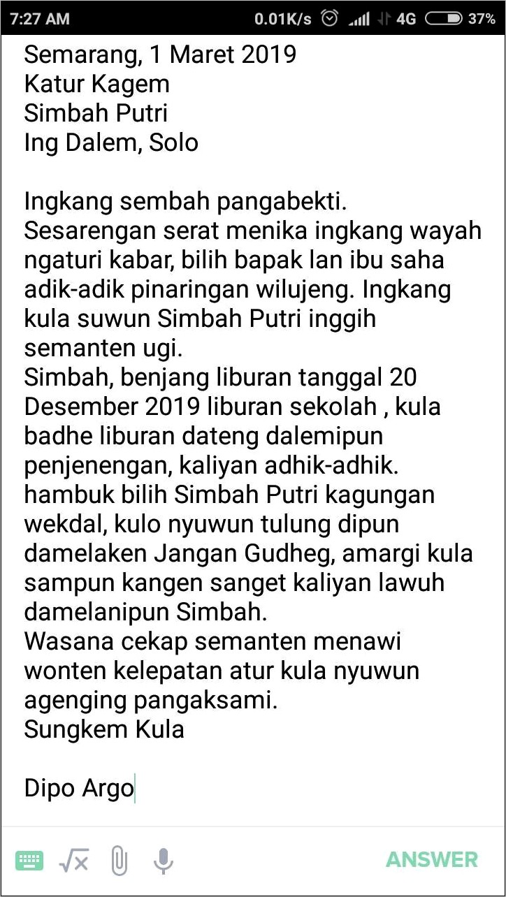 Contoh Surat Undangan Bahasa Jawa Krama Inggil