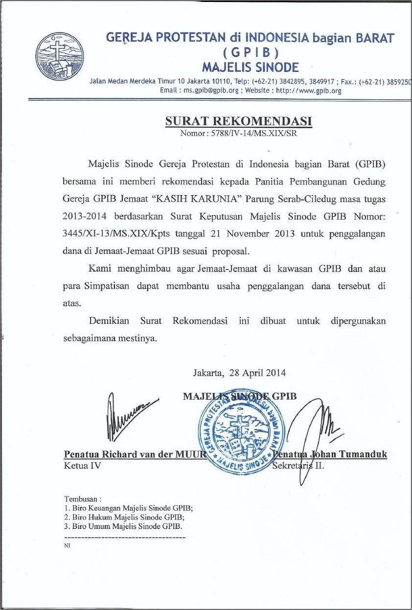 Contoh Surat Undangan Bantuan Dana Pembangunan Majlis