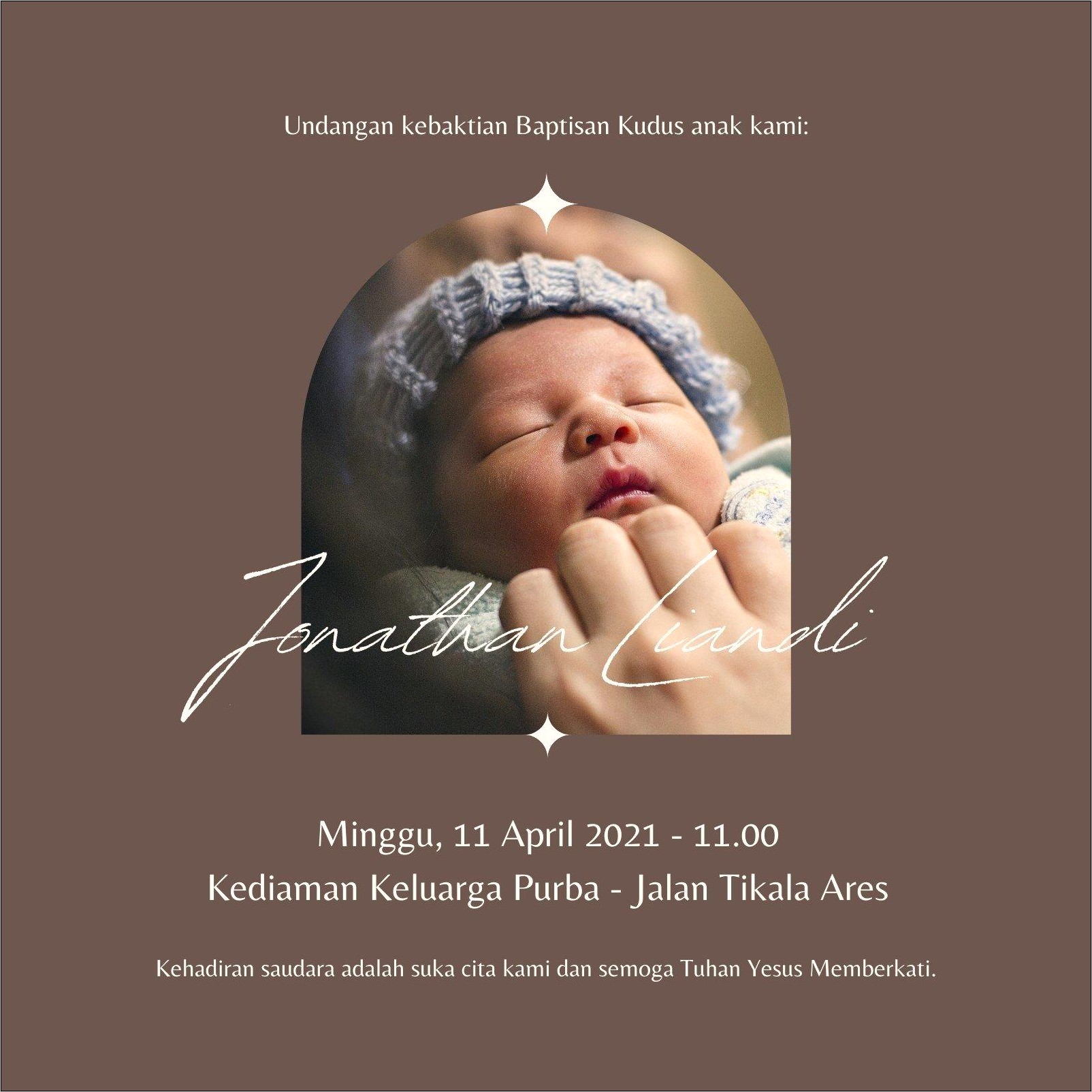 Contoh Surat Undangan Baptisan Anak