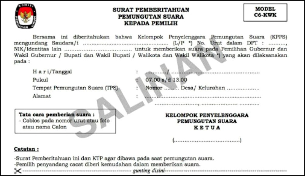 Contoh Surat Undangan Dengan Ditandatangani Atas Nama