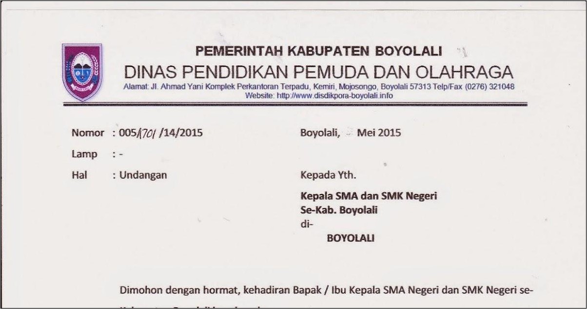 Contoh Surat Undangan Expo Untuk Mengisi Stand