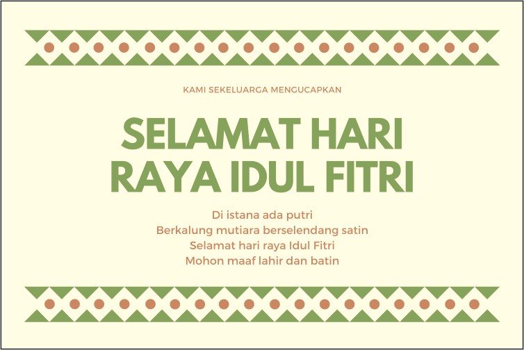 Contoh Surat Undangan Halal Bihalal Idul Fitri Keluarga