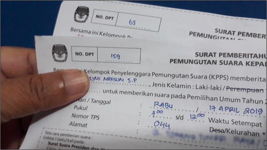 Contoh Surat Undangan Ke Tps 2019