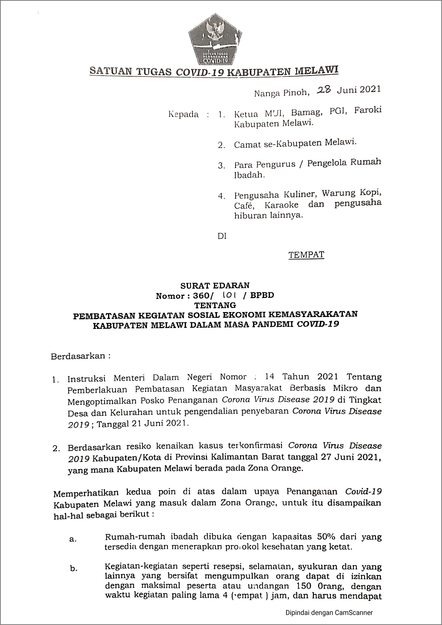 Contoh Surat Undangan Kebaktian Syukuran