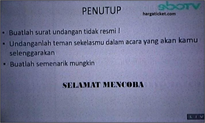 Contoh Surat Undangan Kegiatan Pjok