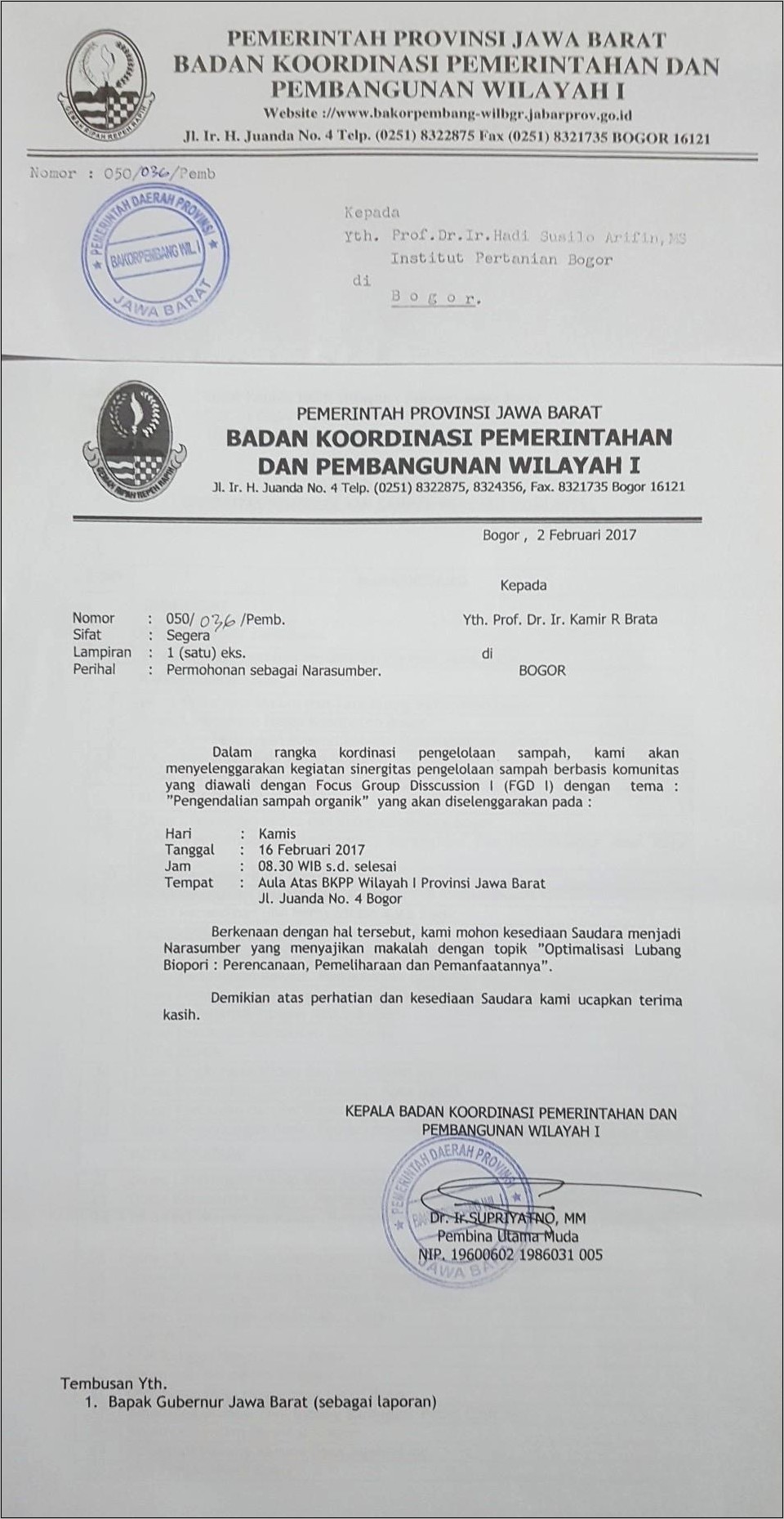 Contoh Surat Undangan Komunitas Gunung