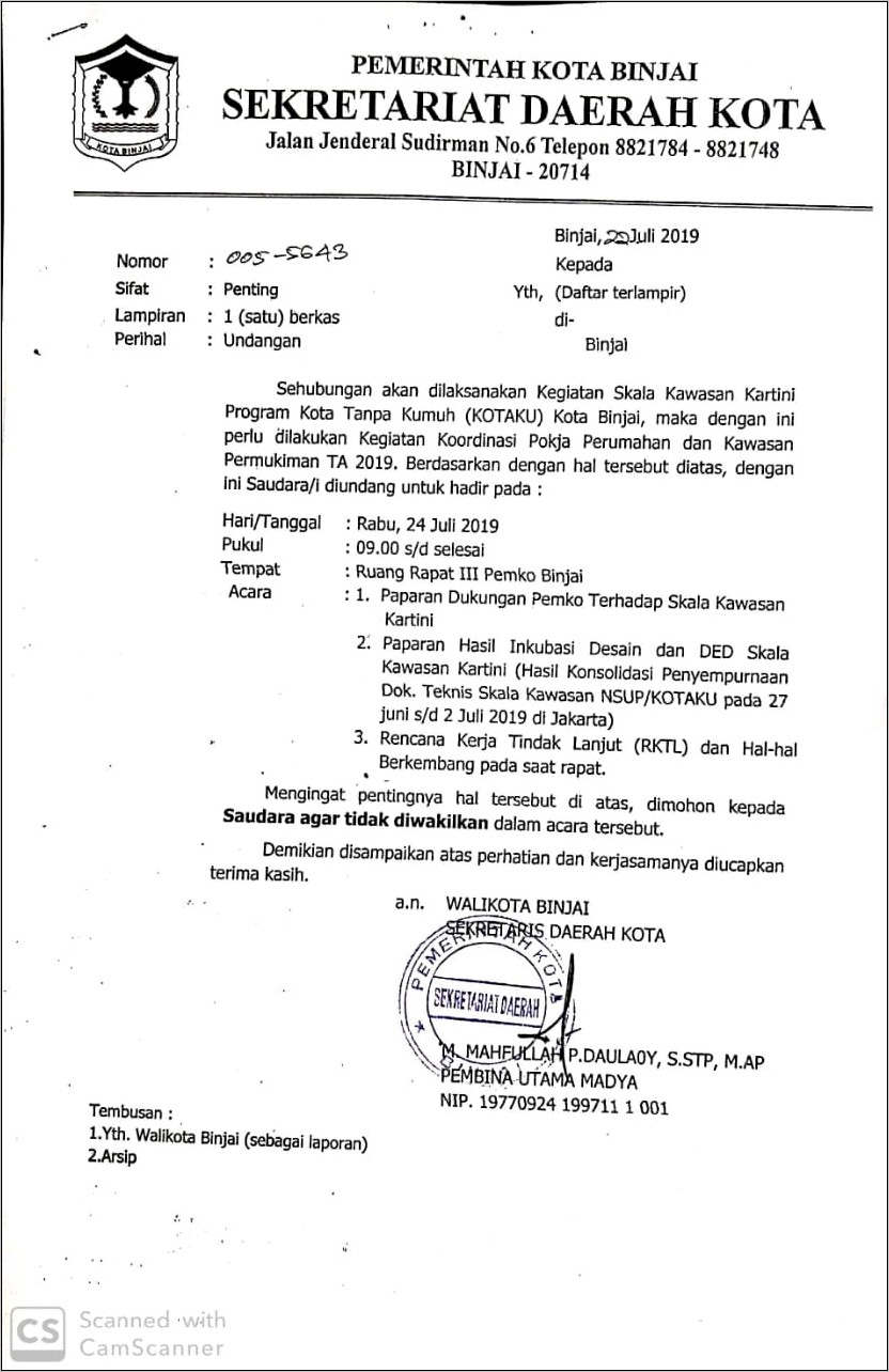 Contoh Surat Undangan Konsultasi Publik Amdal