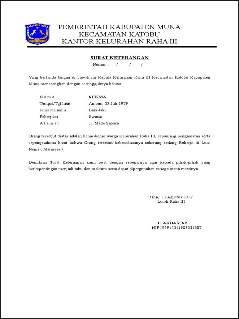 Contoh Surat Undangan Luar Negeri Pemerintah