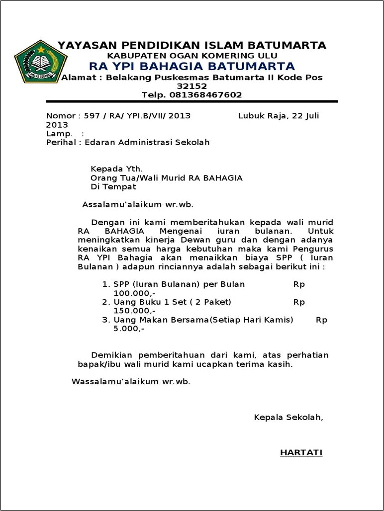 Contoh Surat Undangan Makan Bersama