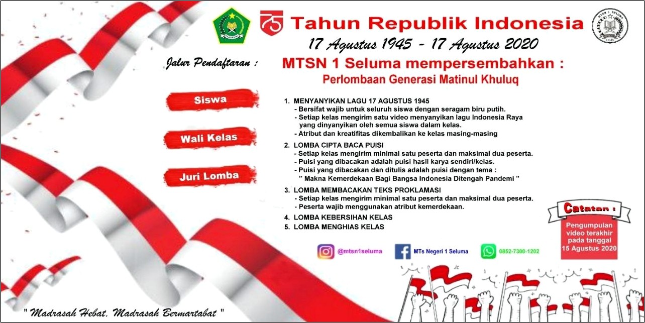 Contoh Surat Undangan Memperingati 17 Agustus