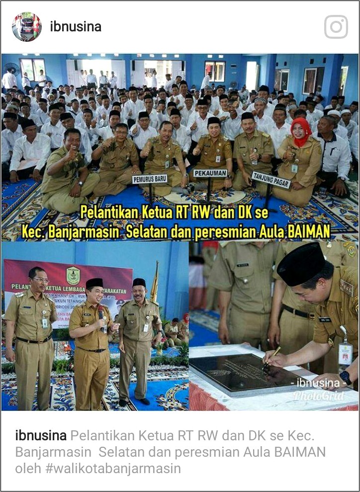 Contoh Surat Undangan Pelantikan Ketua Rw