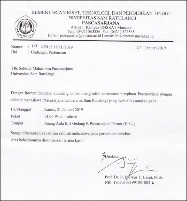 Contoh Surat Undangan Pembentukan Bumdes Bersama