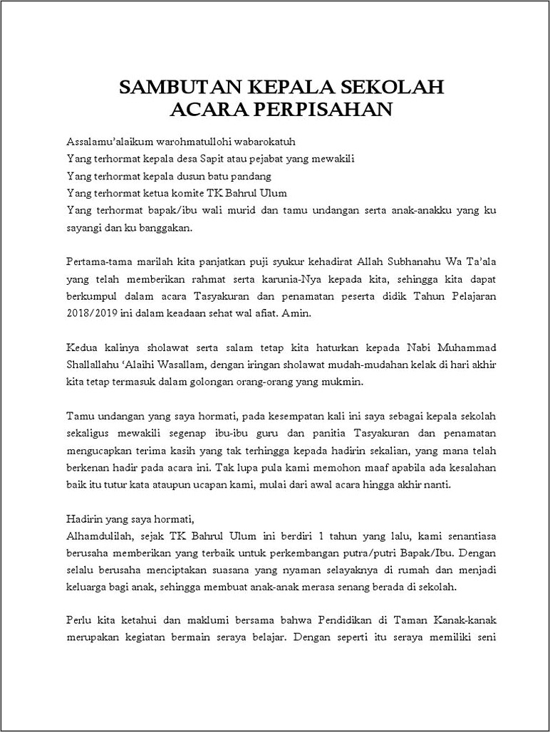 Contoh Surat Undangan Penamatan Sekolah