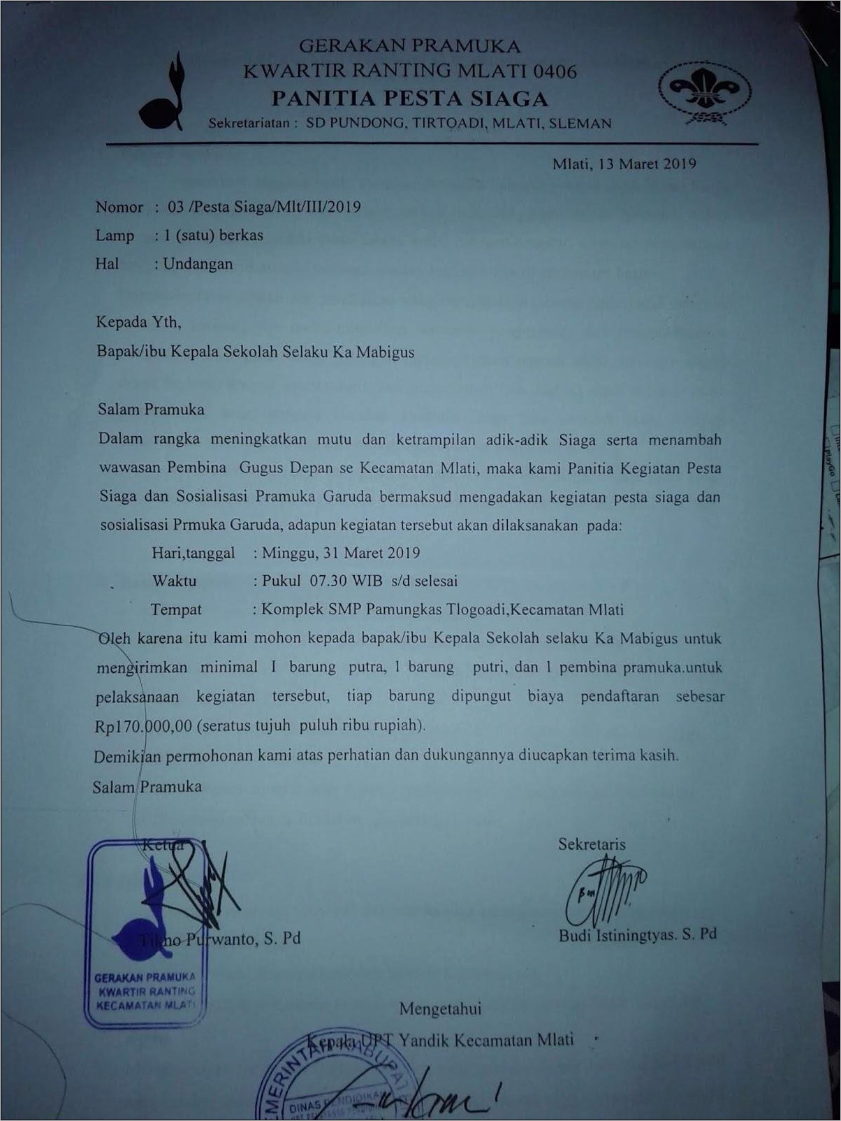 Contoh Surat Undangan Pendaftaran Ke Smp