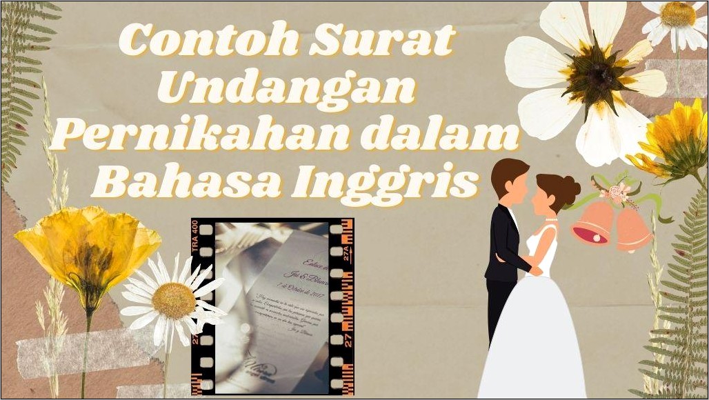 Contoh Surat Undangan Pernikahan Dalam Bahasa Inggris Beserta Artinya