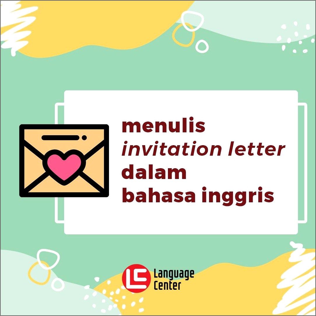 Contoh Surat Undangan Pernikahan Informal Dalam Bahasa Inggris