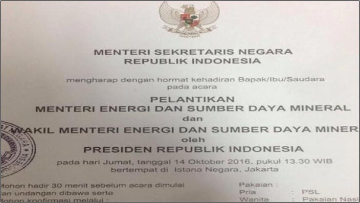 Contoh Surat Undangan Persib Persib