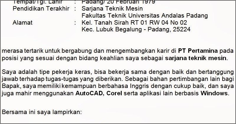 Contoh Surat Undangan Pertamina