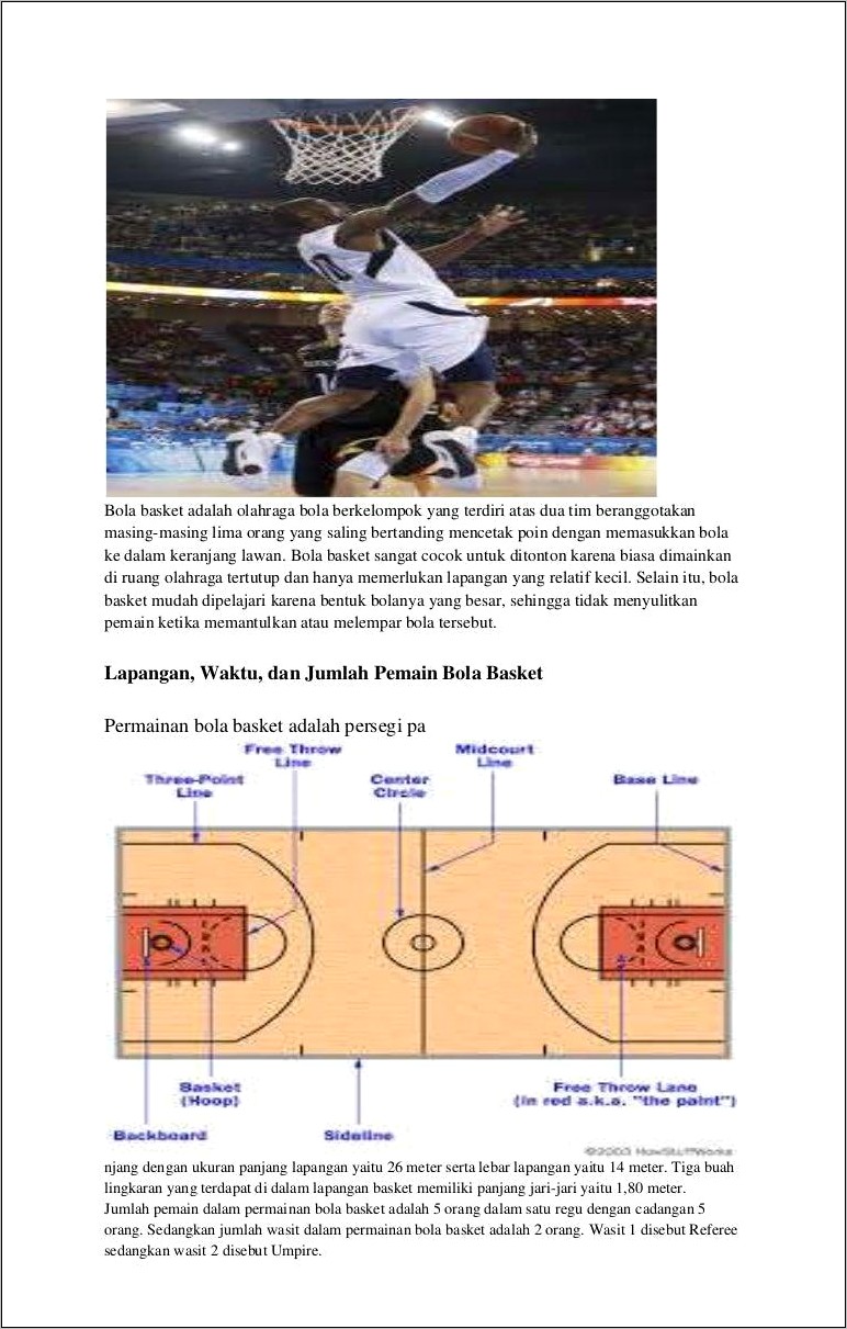 Contoh Surat Undangan Pertandingan Basket