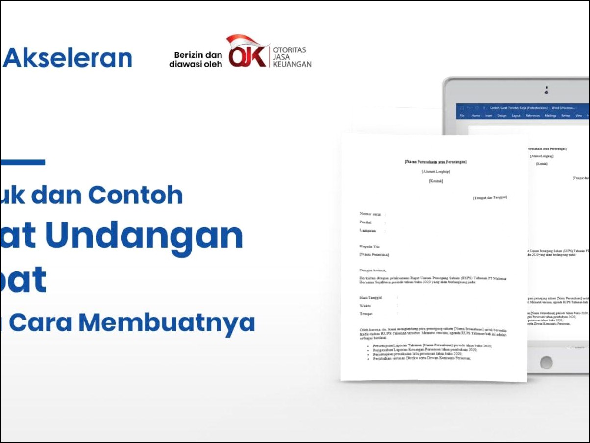 Contoh Surat Undangan Rapat Dengan Mail Merge