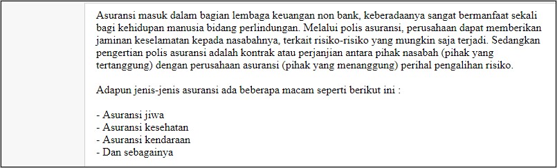 Contoh Surat Untuk Perusahaan Asuransi