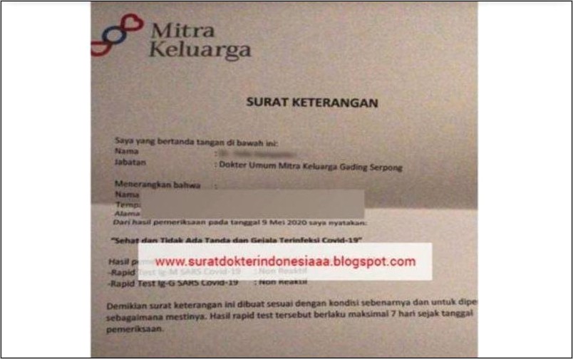 Contoh Surat Usaha Busa Dua Bali