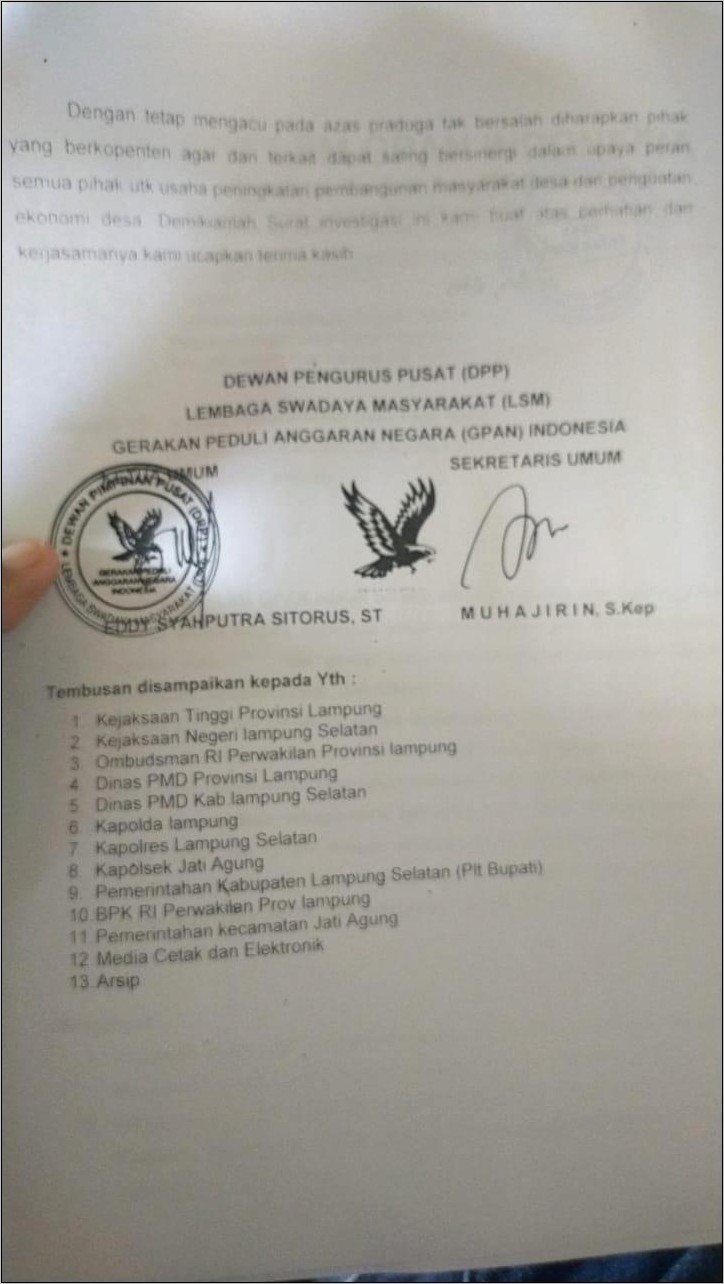 Contoh Surat Usaha Mempawah