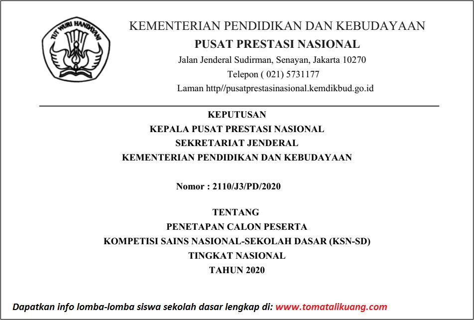 Download Contoh Surat Keputusan Dinas