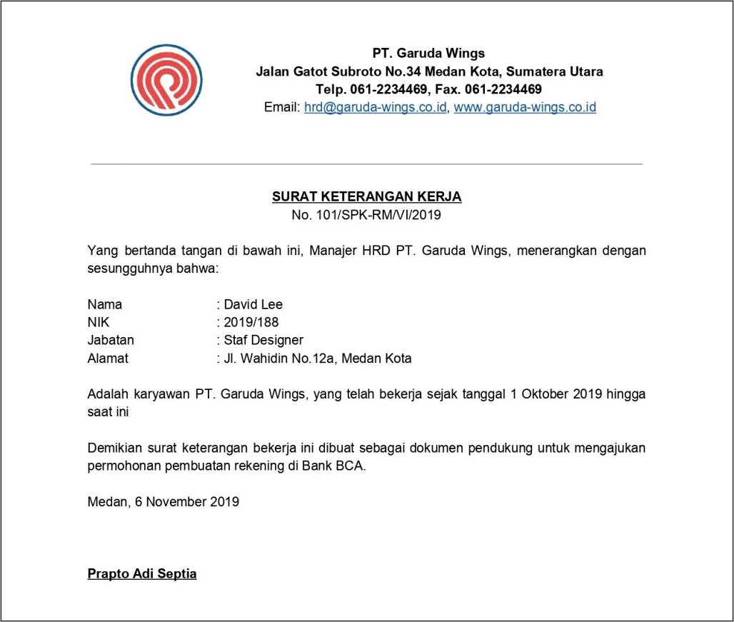 Download Contoh Surat Resmi Dinas Pdf