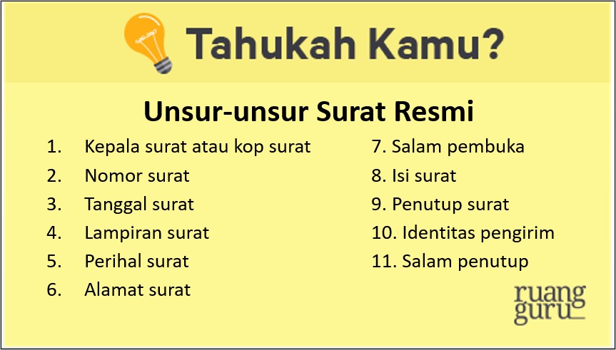 Mencari Contoh Surat Dinas Dan Pribadi Berdasarkan Strukturnya