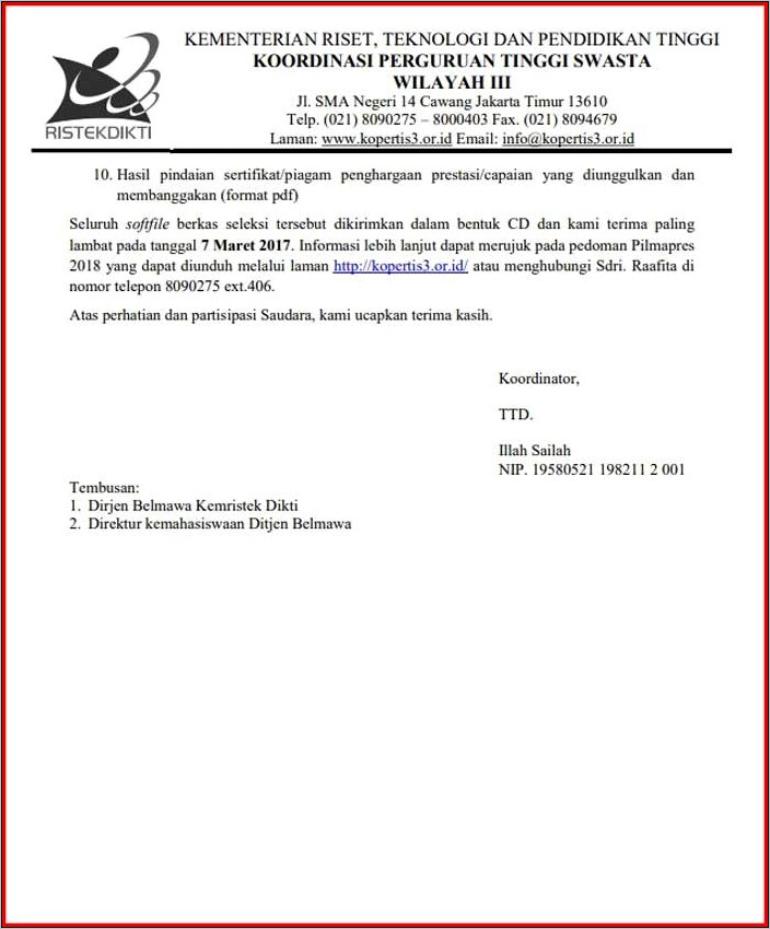 Pdf Contoh Surat Dinas Kulon Progo Dengan 2 Ttd