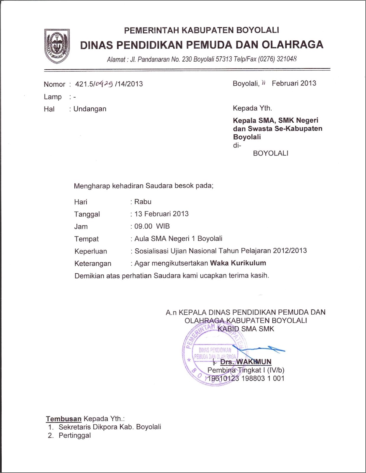 Surat Permohonan Pkt Contoh